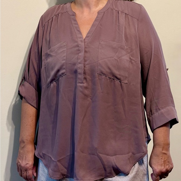 torrid Tops - Torrid Dusty Purple Blouse